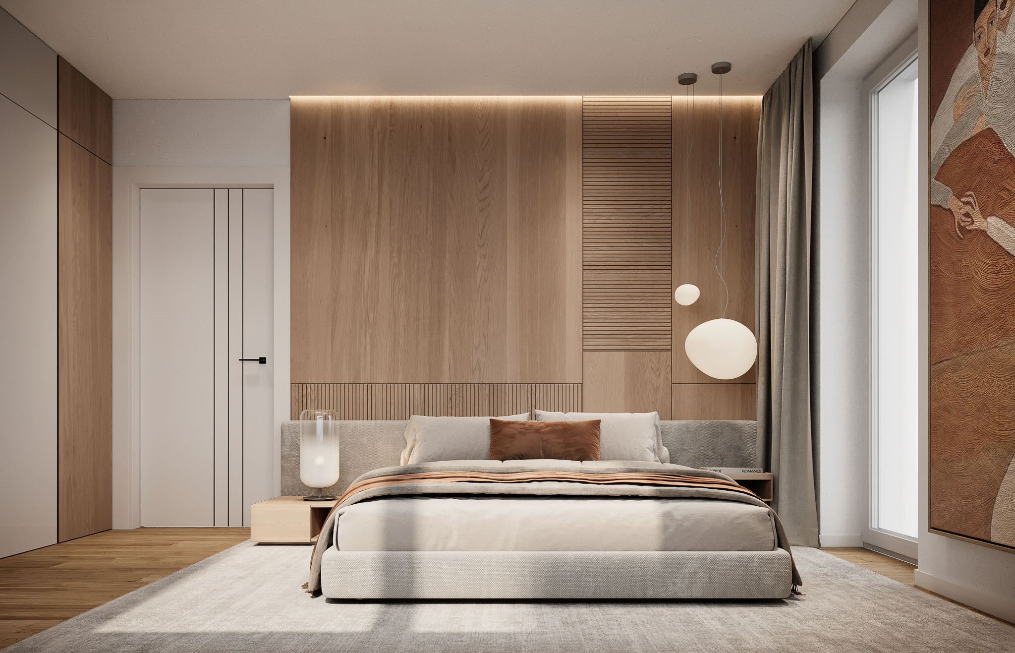 Návrh interiéru projektu Luční Háj - moderní obývací prostor